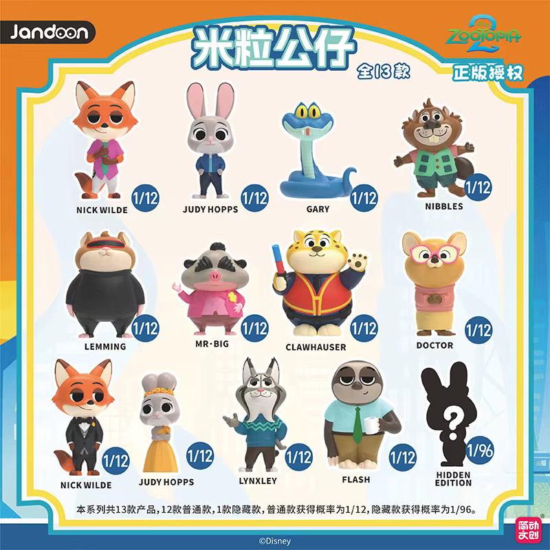 JANDOON Zootopia 2 Mini Blind Box, Actionfigur, Einzelfigur - Bild 2