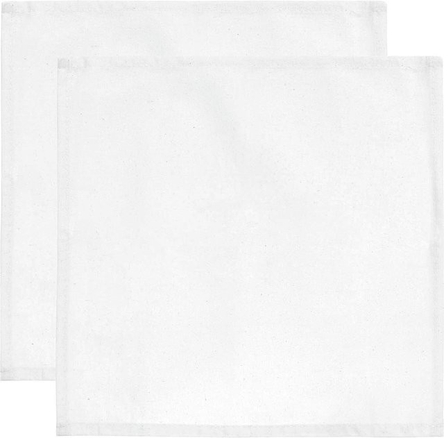 Rico Design Stoffservietten aus Baumwolle, 2 Stück, weiß, 45 x 45 cm - Bild 1