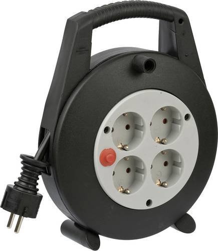 Brennenstuhl Vario-Line Kabelbox 4-fach Schwarz mit 5 m Kabellänge - Bild 1