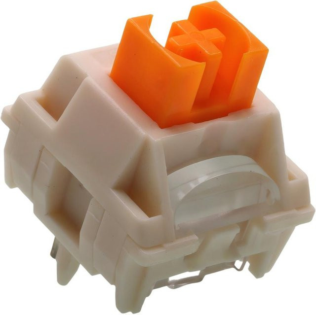 TTC Flame Orange Switch 45g Linear Vorgeschmierte 5-Pin Hot-Swappable POK Stem Schalter für MX Mechanische Gaming-Tastaturen in Orange - Bild 1