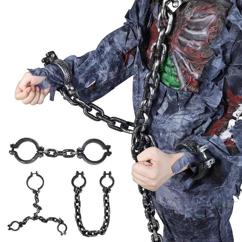 ZQNYCY Halloween Horror, Gefälschte Ketten, Zubehör, Kunststoff, 1-teiliges Set - Bild 2