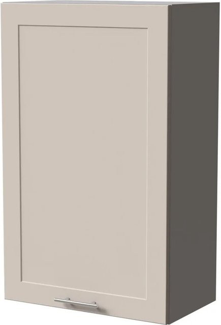 Feldmann-Wohnen Hängeschrank Oslo W4/60/60 in Grau und Kaschmir Matt mit Soft-Close-Türen, Breite: 60 cm, Tiefe: 32,5 cm, Höhe: 96 cm - Bild 1