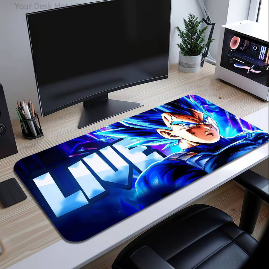 Bandai Schreibtischunterlage Dragon Ball Anime Vegeta Mauspad in Multicolour, rutschfeste ergonomische Tastaturmatte aus Gummi - Bild 2