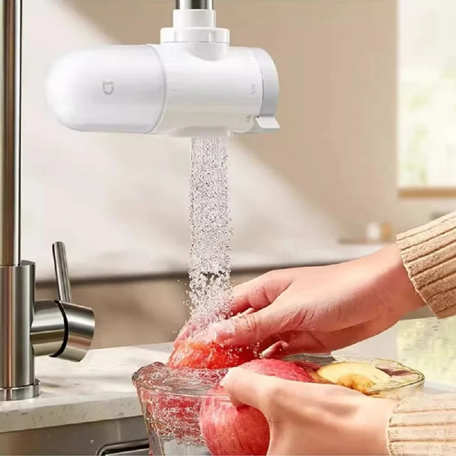 MIJIA Wasserhahn-Wasserfilter 2 für Küche und Haushalt mit sichtbarem Aktivkohle-Perkolator in Weiß - Bild 2