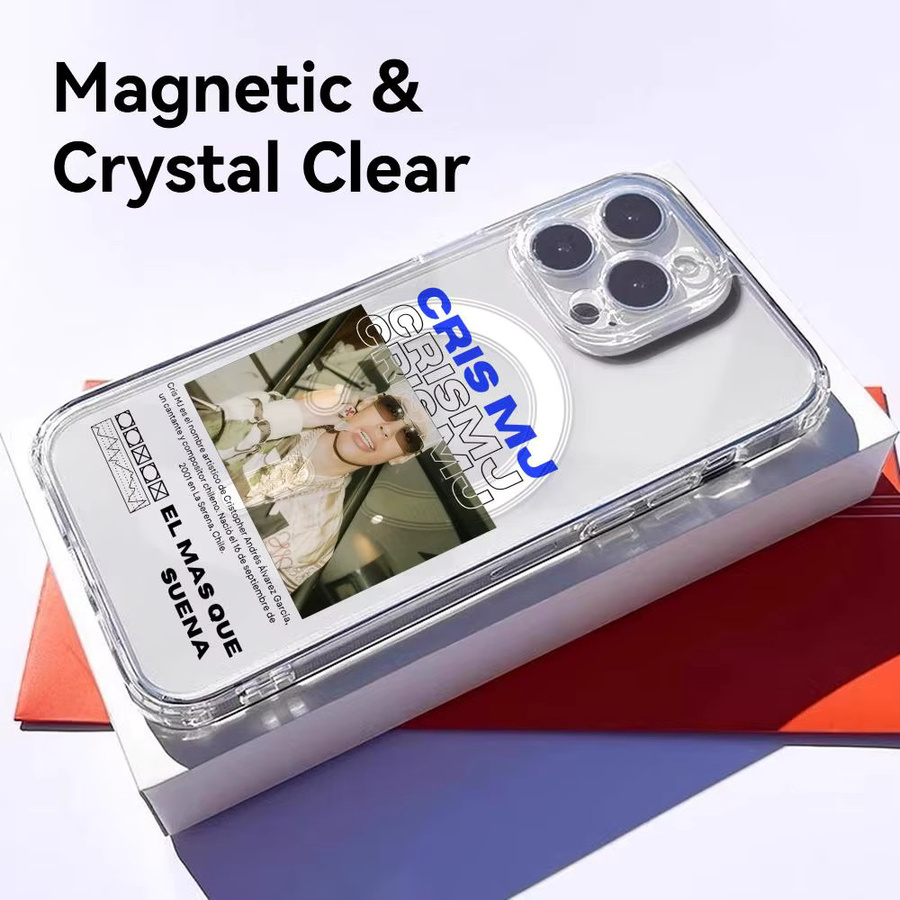 C-Cris Magnetische Transparente Handyhülle für iPhone 17 16 15 14 13 12 Pro Max Plus Schlanke Kabellose Ladekompatible Hülle - Bild 3