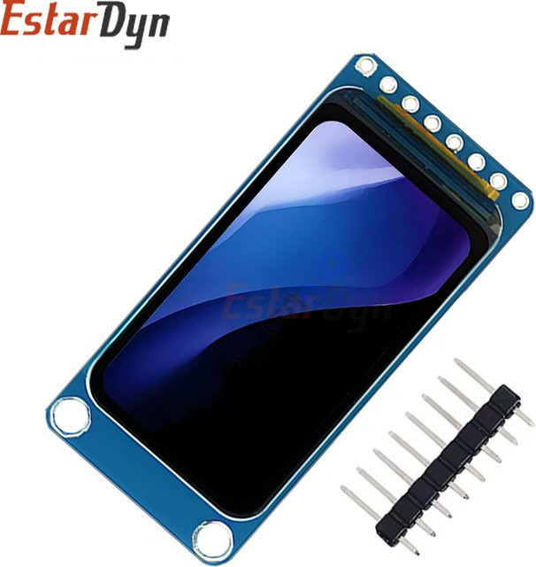 Estardyn 1,47 Zoll TFT LCD-Display ST7789 SPI Vollfarbiger Bildschirmmodul mit Weitwinkelansicht in Blau, Auflösung 172 x 320 - Bild 1