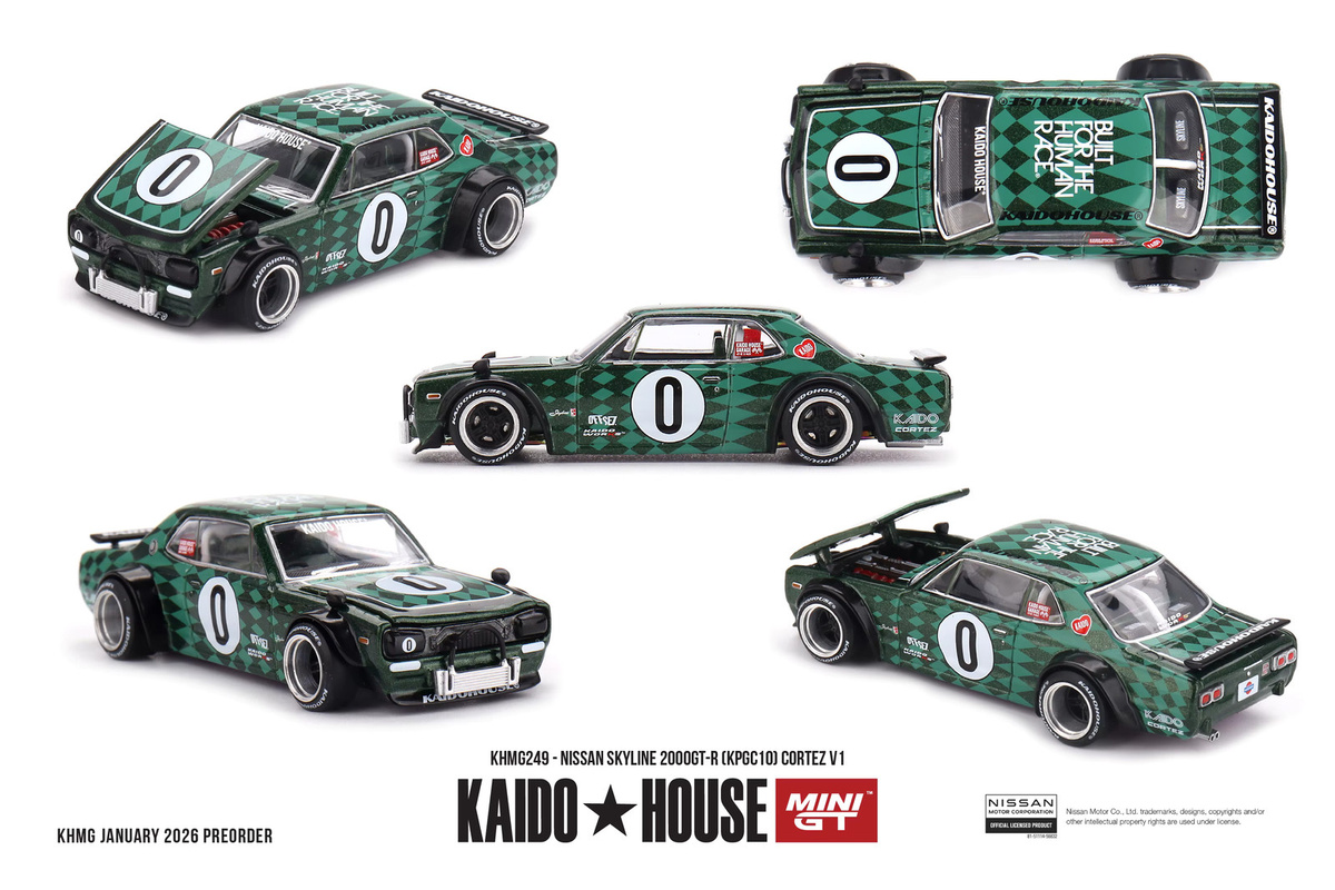 Kaido House + MINIGT Nissan Silvia S13-R Circuit Spec V1, Modellauto, 1:64, Metall - Bild 1