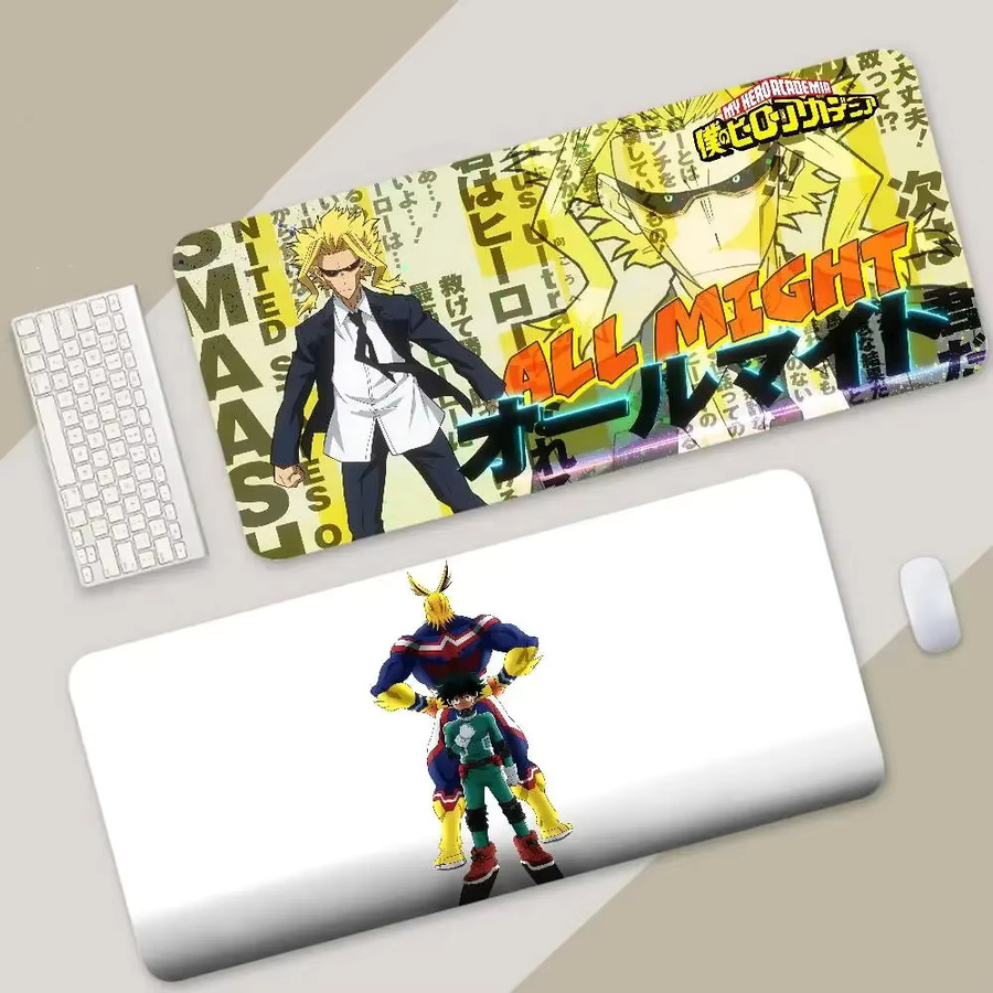 LockEdge Gaming-Mauspad All Might My Hero Academia Japanisches Anime Design, groß und verdickt, Multicolor - Bild 2
