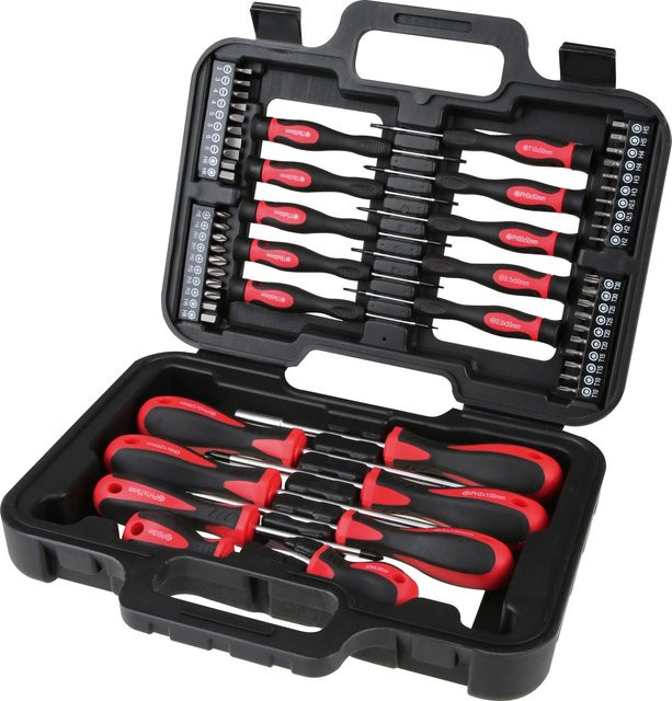 LUX-TOOLS Schraubendreher-Set 58-teilig in Rot - Bild 1