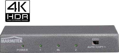 Marmitek Split 612 UHD 2.0 HDMI-Splitter mit 2 Ports und 3D-Wiedergabe in Grau - Bild 1