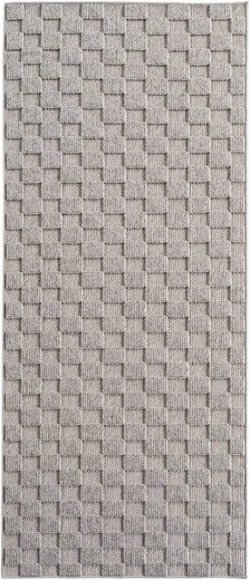 Ayyildiz Flachgewebeteppich Helix Silber mit modernem Design, Breite: 80 cm, Länge: 250 cm - Bild 1