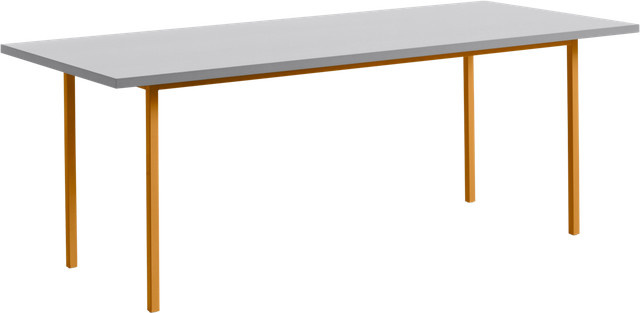 HAY Two Colour Rechteckiger Tisch aus Valchromat in Grau und Multicolour - Bild 1