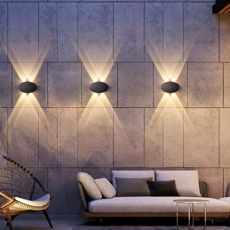 SUNMEIYI LED Wandleuchte oval, IP65 wasserdichte Außen- und Innenleuchte für Hof und Treppe, warmweißes Licht 3000K, 4W - Bild 2