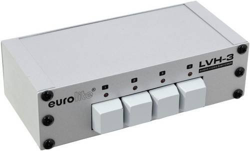 Eurolite LVH-3 Composite-Switch LED-Anzeige in Silber mit Metallgehäuse - Bild 1