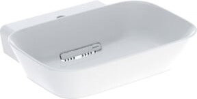 Geberit Aufsatzwaschtisch One Schale aus Keramik in Weiß, B/T: 50 x 42,5 cm - Bild 1