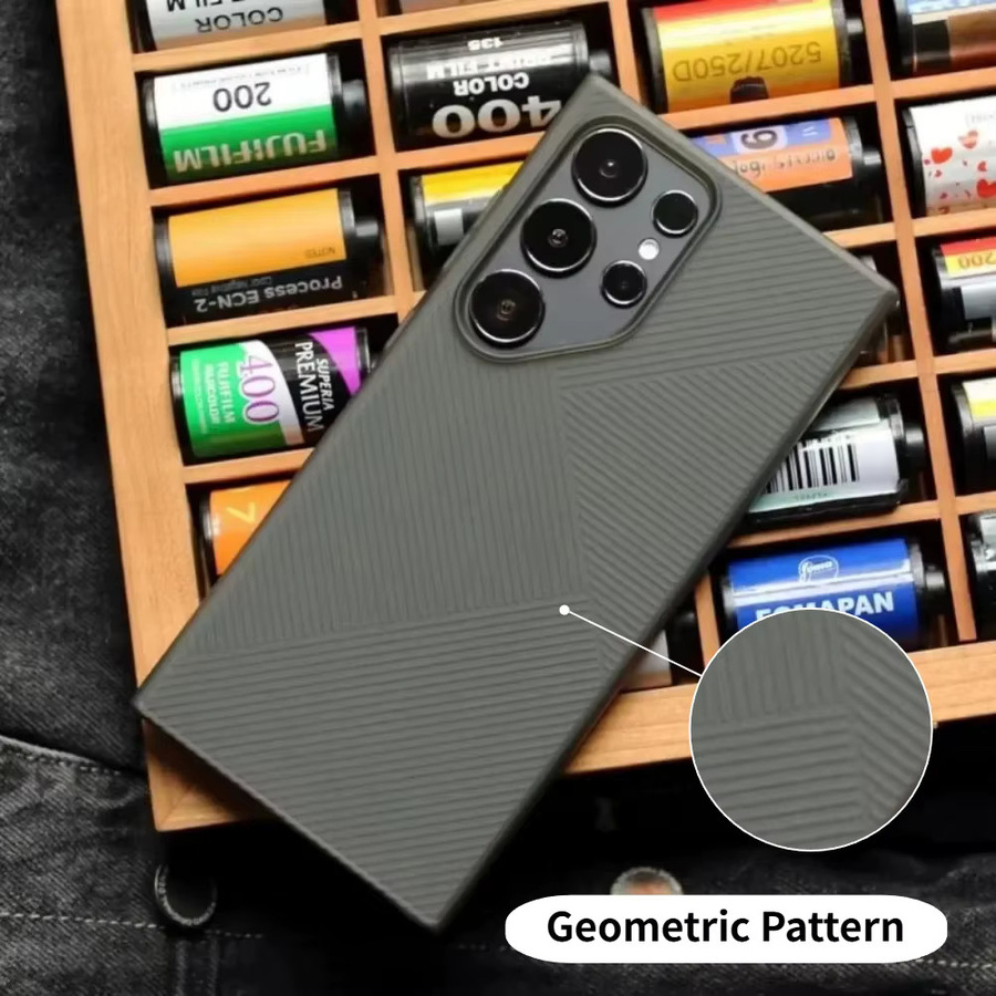 Transparente Schutzhülle mit geometrischem Muster für Samsung Galaxy S26 Ultra, S25 Plus und S24, ultradünne Stoßfeste Hülle mit angenehmem Hautgefühl - Bild 2