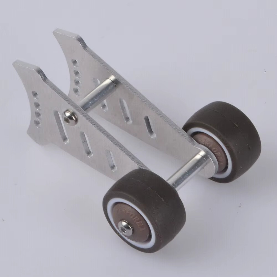 Tamiya Aluminium Wheelie Bar, 1:10, Metall, Grau, Zubehör - Bild 2