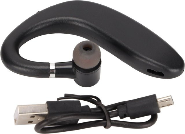 Andoer Bluetooth 5.2 In-Ear Headset Wasserdicht Ultraleicht Einzelohr Business-Ohrhörer für Sport in Schwarz - Bild 1