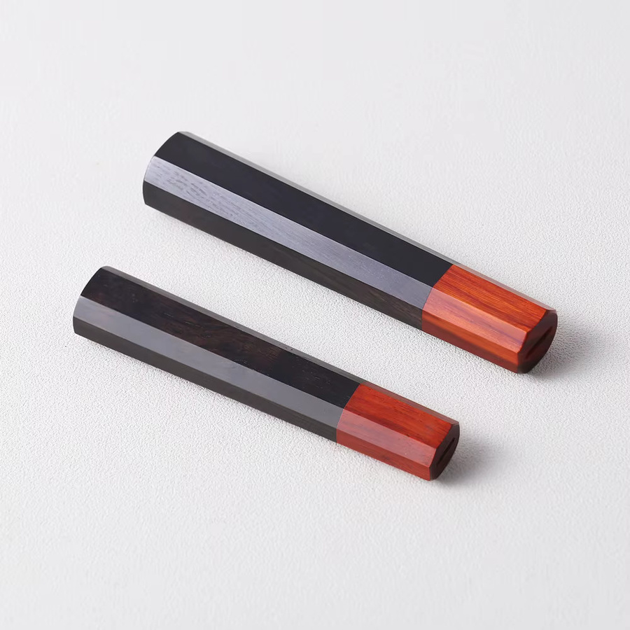 MOSTODOZO Japanisches DIY Küchenmesser mit achteckigem Griff aus Naturholz in Braun - Bild 1