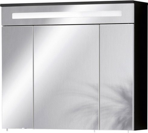 Fackelmann Spiegelschrank Kara in Anthrazit mit Softclose Türen, B/T/H: 80 x 22,5 x 69,6 cm - Bild 2