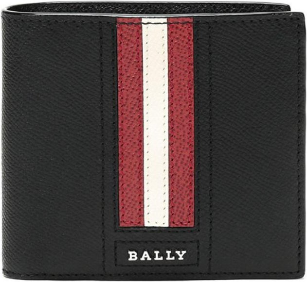 Bally Geldbörse Leder, rot-weiß gestreift, Herren - Bild 1