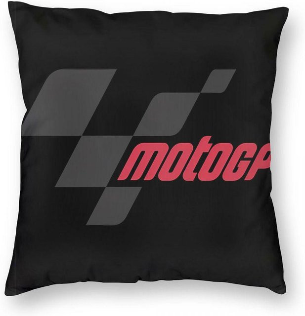 Moto GP Logo quadratische Kissenhülle aus Peach Skin, Kissenbezug für Zuhause und Auto, B/T/H: 18 x 18 x 18 cm - Bild 1