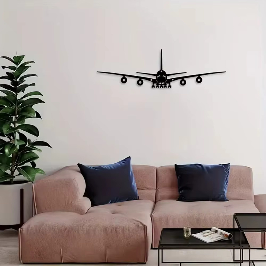 CIFBUY Boeing Flugzeug Metall-Wandkunst in Schwarz - Bild 2