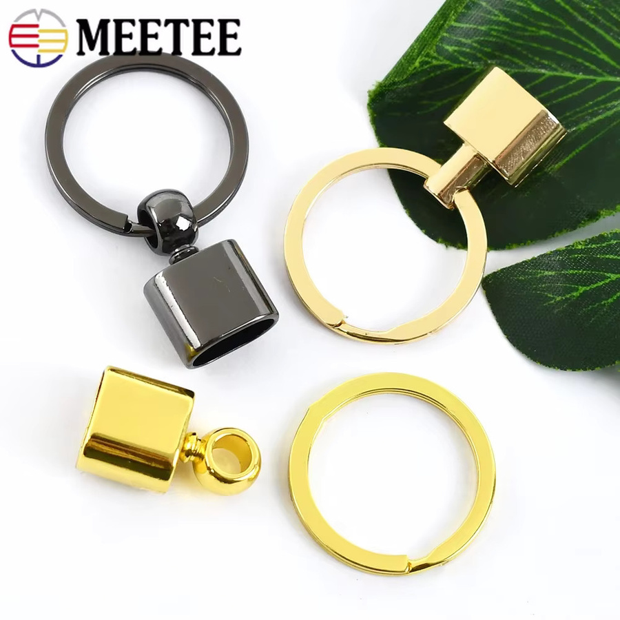 Meetee Metall O-Ring Schnallen in Gold für Gurtband und DIY-Hardware, 14 mm Durchmesser - Bild 2