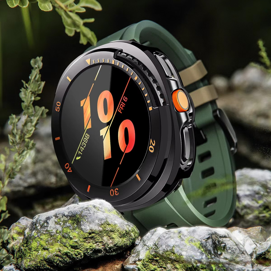 OAKCHARM Uhrenzubehör Samsung Galaxy Watch 8Classic, Silikon, Schwarz - Bild 2