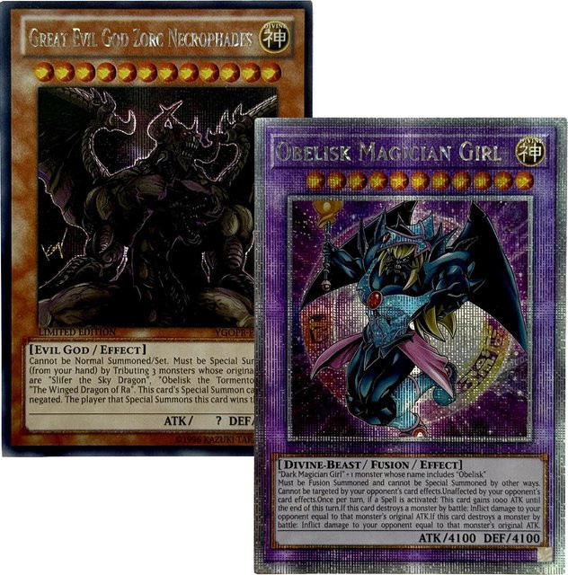 Yu-Gi-Oh! Ägyptischer Gott Zoku Nekurofuadesu Obelisk Magier-Mädchen Waifu, DIY Proxy-Karten, Set / Bundle - Bild 1