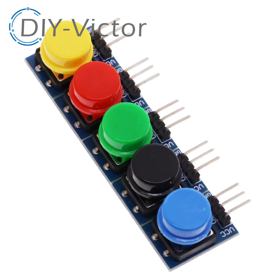 5 Stück Licht-Berührungsschalter Module mit Hut-High-Level-Ausgang, 12 x 12 mm, Multicolor, für Arduino oder Raspberry Pi 3 - Bild 2
