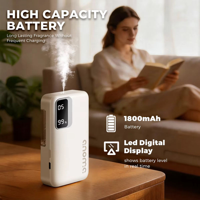 NEXSINIO Elektrischer Diffusor für ätherische Öle, wandmontierter Luftbefeuchter in Weiß mit Spray-Modus und minimalistischem Design - Bild 4