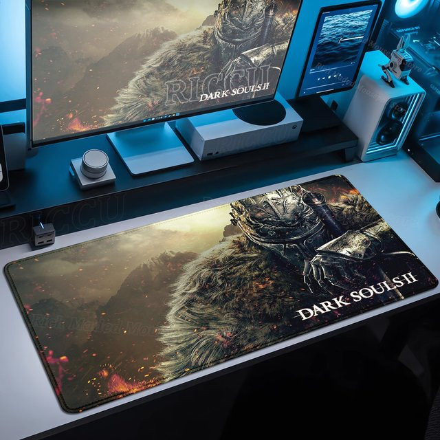 Potdemiel XXL Mousepad Dark Souls Gaming Mauspad in Multicolour, rutschfeste Schreibtischunterlage für Gamer und Tastaturen - Bild 1