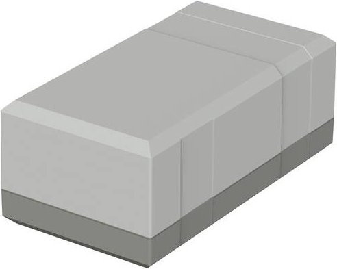 Bopla ELEGANT EG 1250 Elektronikgehäuse aus Polystyrol in Lichtgrau RAL 7035, B/T/H: 125 x 67 x 50 mm - Bild 1
