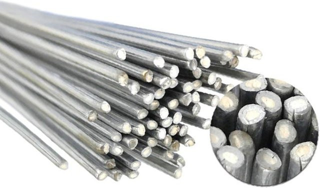 Aloisia Aluminium Universal Schweißstab mit Kerndraht in Silber, 30 Stück, Durchmesser: 1,6 mm, Länge: 33 cm - Bild 1