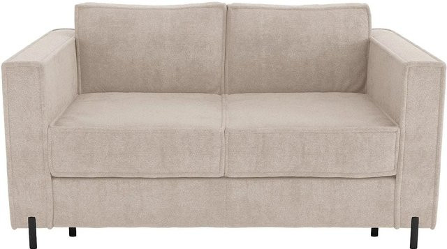 Schlafsofa Elorya Vente-unique in Beige mit Stoffbezug und einer Breite von 198 cm - Bild 1