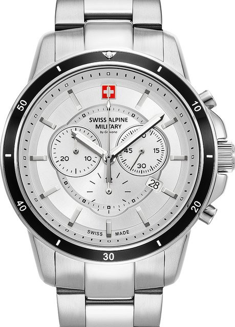 Swiss Alpine Military Chronograph, Quarz, Edelstahl, 44 mm, Herren - Bild 1