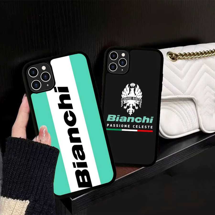 B-Bianchi Logo Handyhülle für iPhone 16 Pro Max 15 14 Plus 14 13 12 11 aus PC und TPU - Bild 2