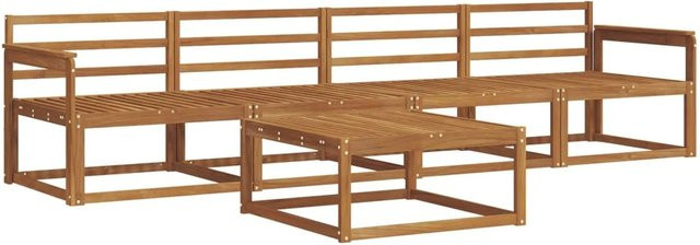 vidaXL Outdoor-Sofagarnitur 5-teilig aus Akazie Massivholz in Braun - Bild 1