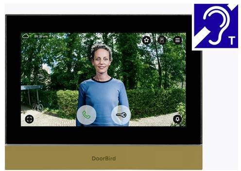 DoorBird A1104T IP-Video-Türsprechanlage mit WLAN und LAN in Messing/Gold - Bild 1
