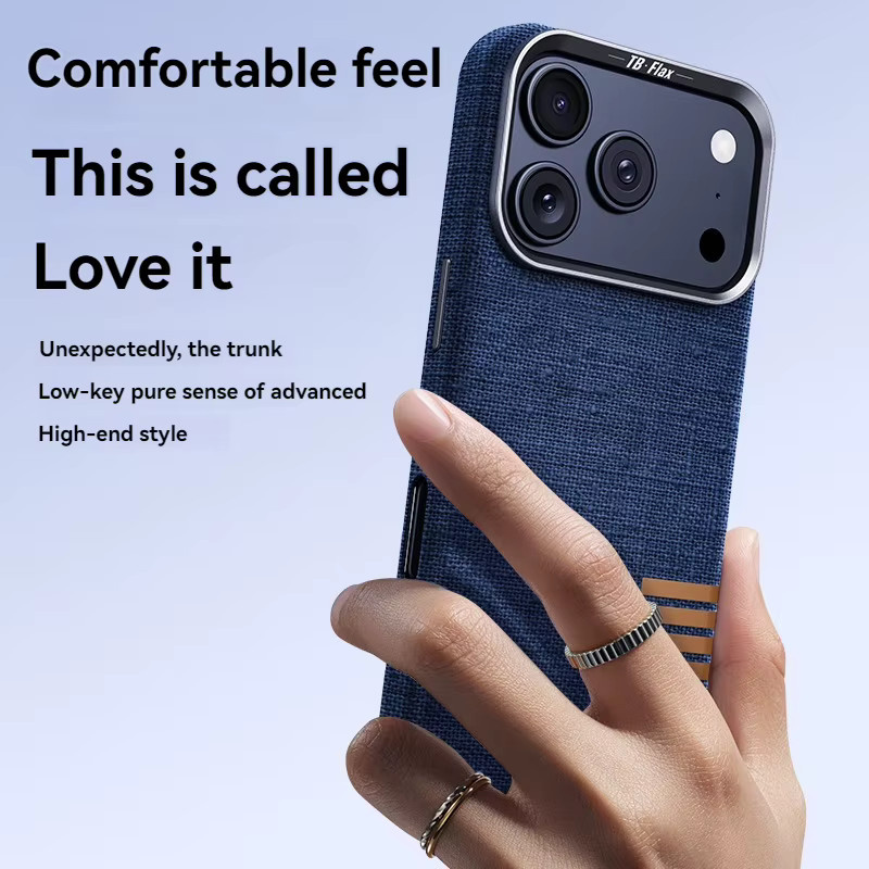 Magnetische Business-Lederhülle für iPhone 17 Pro Max, 16, 15, 14, 13 in Blau mit kabelloser Ladefunktion und Anti-Drop-Schutz - Bild 2