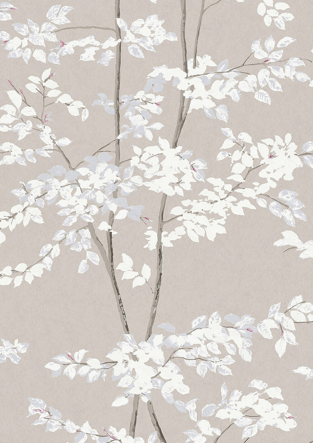 Lewis & Wood Tapete Beech - Linen in Beige mit botanischem Floral-Design - Bild 1