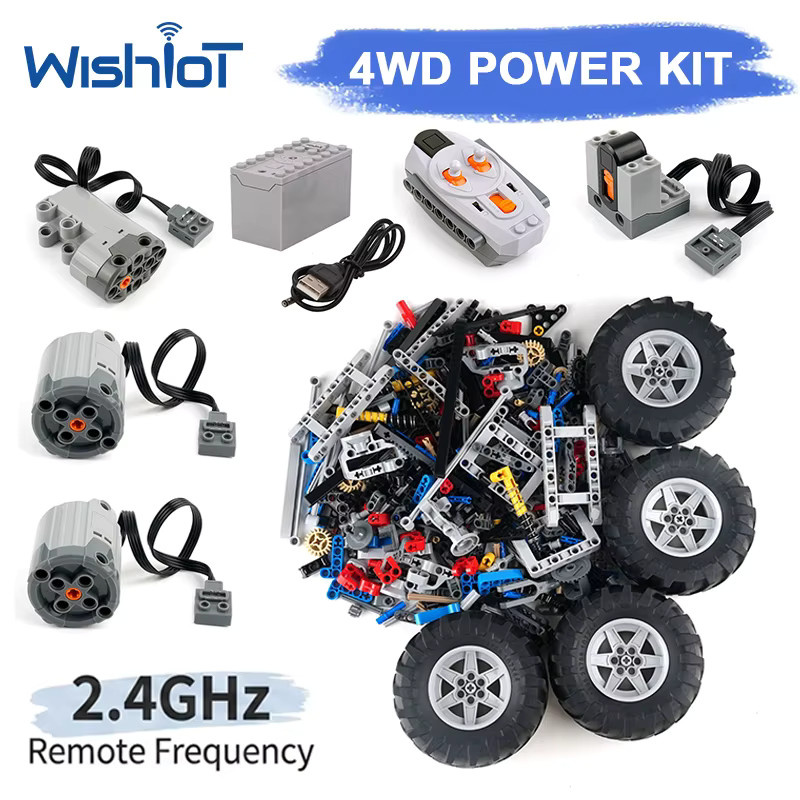 wishiot Technisches 4WD RC Auto-Chassis, ferngesteuertes Kletterfahrzeug - Bild 4