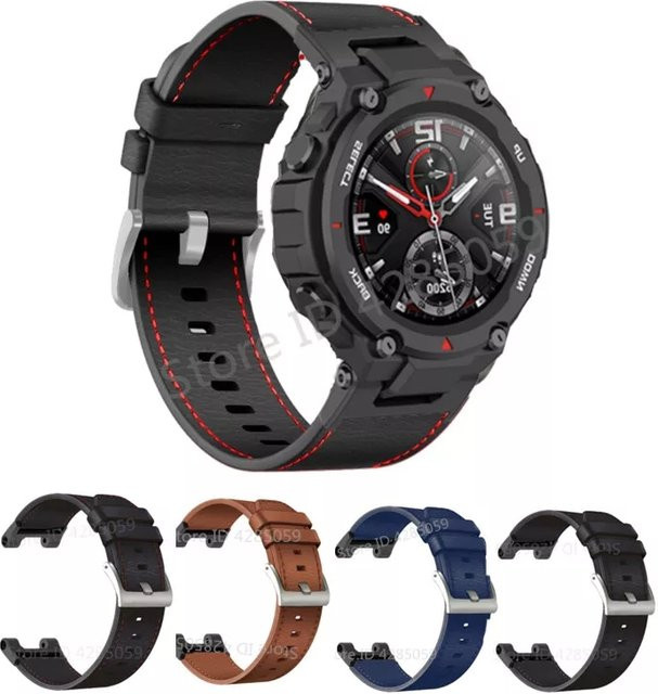 Tamister Uhrenarmband Leder, Schwarz, Unisex - Bild 1