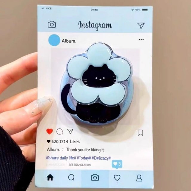 DIXSG Magnetischer Griptok für iPhone 16 mit Koreanischem Cartoon Kätzchen Design und MagSafe Kompatibilität - Bild 1