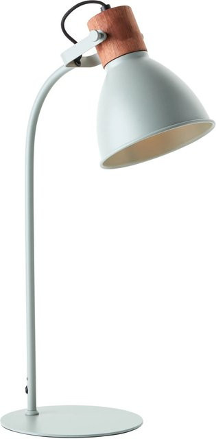 Brilliant Erena Tischleuchte Hellgrün aus Metall und Holz mit E27 Fassung, Höhe: 52 cm - Bild 1