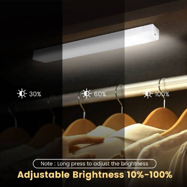 SHIJIN Light LED Unterschrankleuchte mit Bewegungsmelder, magnetisch und wiederaufladbar, Farbe: Weiß, Länge: 20,3 cm - Bild 3