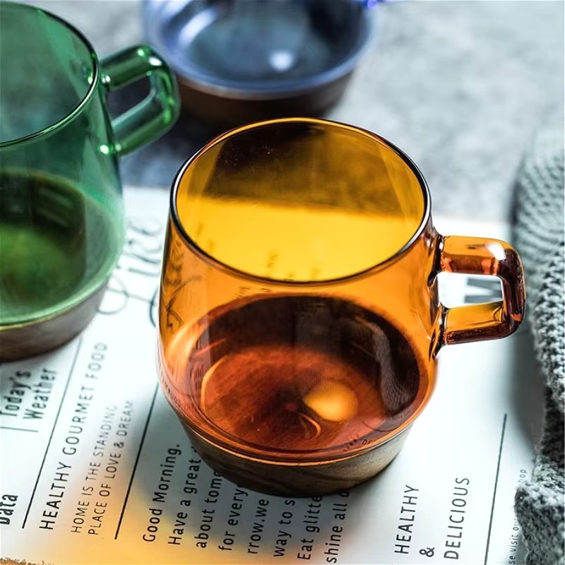 Hitzebeständige Kaffeetasse aus Borosilikatglas von FATUBE, transparent, 300 ml - Bild 3