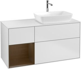 V&B Waschtischunterschrank Finion in Weiß lackiert, Breite: 120 cm, Tiefe: 50,1 cm, Höhe: 50,1 cm - Bild 1