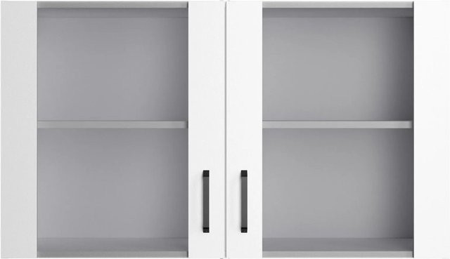 OPTIFIT Küchen-Hängeschrank Bonn214 in Weiß mit Glastüren, B/T/H: 100 x 34,6 x 57,6 cm - Bild 1